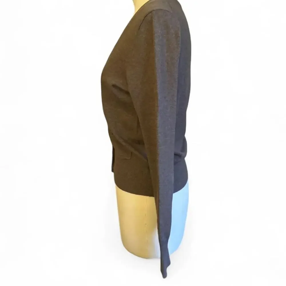 J.Crew Grey 100% Cashmere Cardigan (sz S)